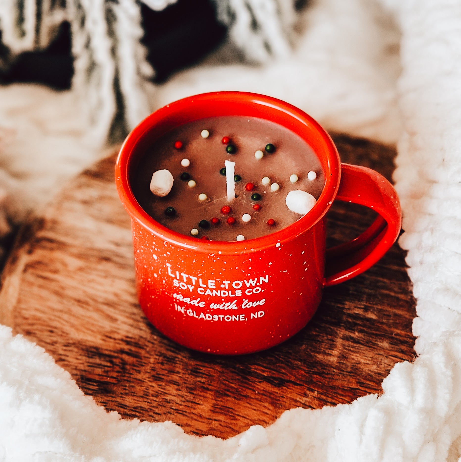 2oz. hot cocoa ornament candle