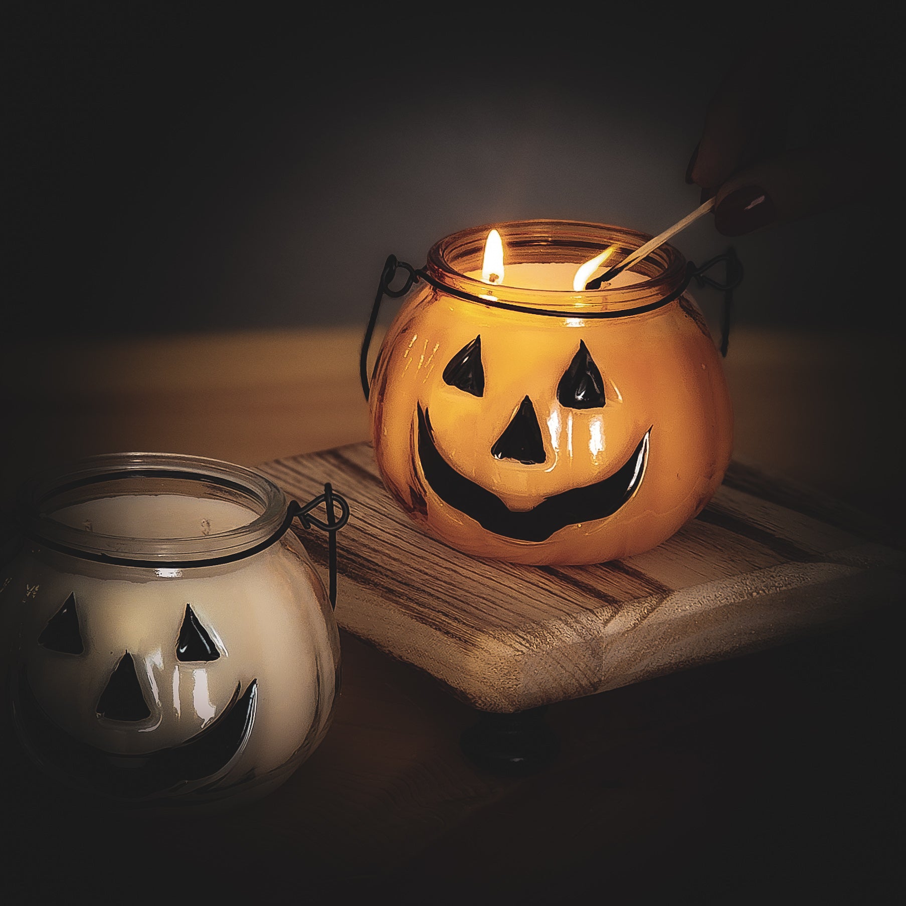 jack o' lantern candle