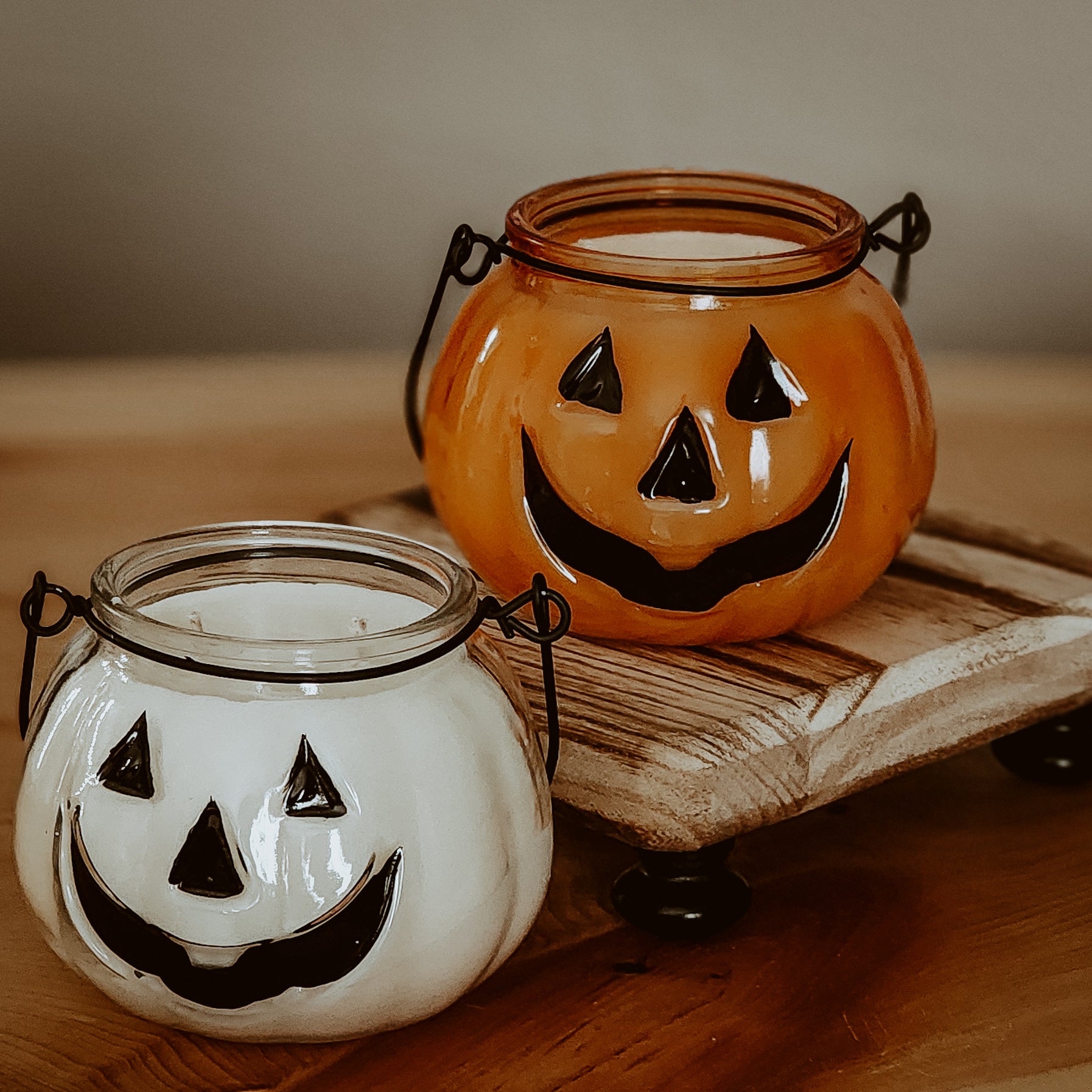 jack o' lantern candle